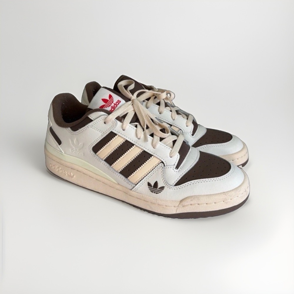 Adidas Forum Low Shoe Palace Exclusive Men's 11 White Brown ID8614 Sneakers
